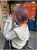 【下北沢】ペールピンク/ボブ/ハイトーンボブ