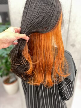 ミリィバイアヤラ 船橋店(MIRYI by ayala) 【AINA】ブリーチ1回/インナーカラーオレンジ