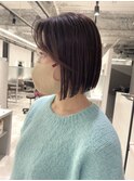 ボブ タッセルボブ 大人可愛い シースルーバング