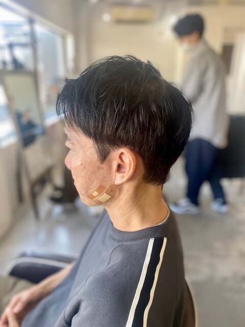 MEN’S HAIR マッシュパーマアッシュブラックカルマパーマ