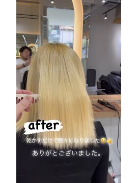 サロンドミルク 新百合ヶ丘店(salon de MiLK) ブリーチ、縮毛矯正、酸性ストレート、before（五月女）