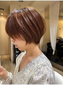 縮毛矯正/ショートボブ/髪質改善