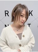 キッズカット/縮毛矯正/学割U24/ブルーカラー/くすみベージュ