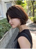 ショートボブ　大人ボブ　レイヤーボブ　30代　40代　広尾