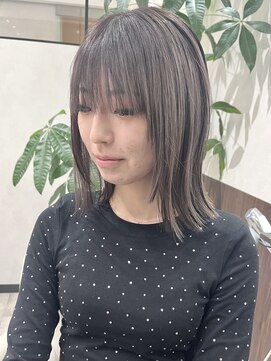 ベルヘアーデザイン 堺東(Belle hair Design) 切りっぱなしボブ/ボブ/切りっぱなし/堺東