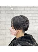 刈り上げショート×グレージュ1205