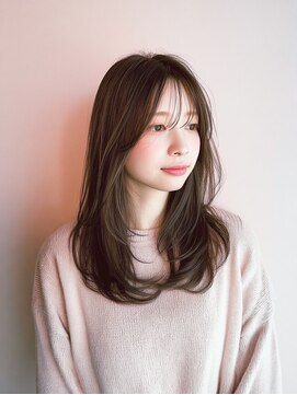 ミー 岡崎(mii) 大人かわいいゆるふわ愛され透明感ベージュカラー