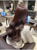 【ワンカラーで叶う】ツヤ感たっぷりレッドブラウン
