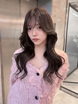 リリー(Lilley)&nbsp;【稲永麻衣】レイヤーカット+ロングヘア+顔まわり+韓国ヘア