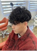 フェードカット×スペインカール