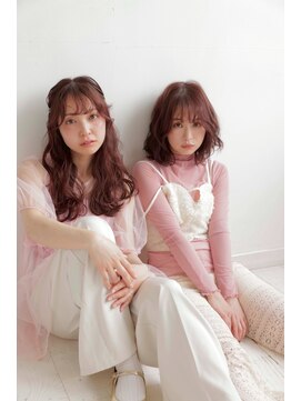 メルカ 天王寺(melca.) ぱっつんボブ/顔まわりカット/ブリーチなしダブルカラー