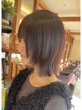 パッション 長町南店(PASSION) レイヤーボブ上品パープルブラウン