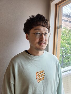ツイギー 宮西店(TWiGGY) 大人メンズショート×ニュアンスパーマ