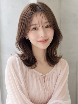 ノア 三宮店(NOA) 【NOA】レイヤーロング×ブラウンベージュカラー韓国くびれヘア