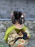 【成人式当日】振袖着付け+ヘアセット¥29,500 ※早朝料金別途
