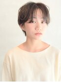 【アッシュブラウンカラー】ハンサムショート
