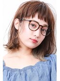 【西宮初♪ボブ専門店】外ハネミディアム/  濡れ髪/ホイルカラー