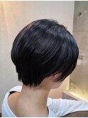 黒髪×美ショート[新宿/髪質改善/白髪ぼかし/ヘッドスパ]