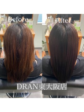 ドラン 東大阪店(DRAN) 【DRAN】髪質改善カラー　before&after