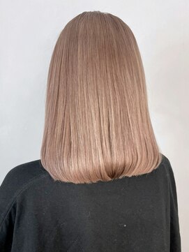 アルバム 新宿(ALBUM SHINJUKU) ミルクティーベージュ_グレージュカラーボブウルフ_ba422201