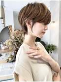 大人可愛い20代30代40代50代小顔ショートボブ丸みショートくびれ