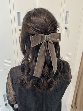 ウルカ 北浦和西口店(ulQua) リボン編み込み結婚式ヘアアレンジ