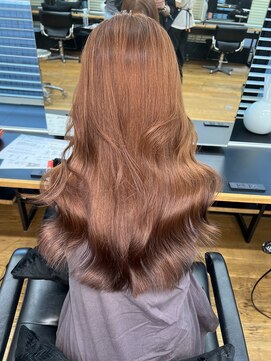 シェノン 表参道(CHAINON) 前髪カタログ/マチルダボブ/ピンクベージュ/丸型/