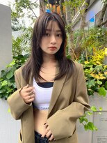 ベイルーム(BAYROOM by HONEY omotesando)&nbsp;ストレートレイヤー×スモーキーグレージュ