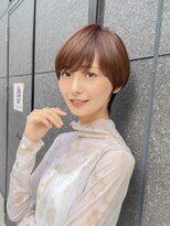 丸みショート/30代/40代/50代/前髪ありショート