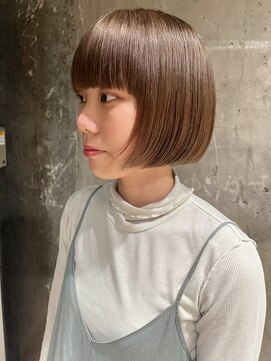 ハマモト ベージュカラー　ボブ