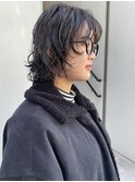 【CAF 照下 ボブウルフパーマ】