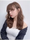 大人美人ショコラアッシュヘルシースタイルふんわりカール小顔
