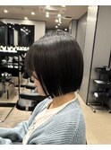 ぱつっとボブ 20代30代40代ヘア 小顔 大阪ボブ 