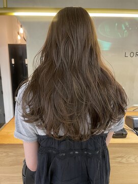 ローレン(LOREN) 透明感髪質改善ベージュダブルカラーミルクティーグレージュ