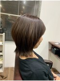 ショートミディアム外はねキュートスタイル