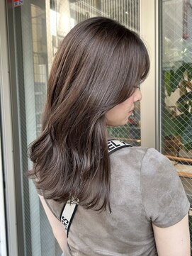 クム 横浜(qumu) オリーブブラウン×透明感カラー