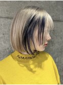 インナーカラーイヤリングカラーハイライトローライトブリーチ