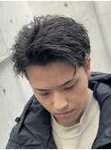 ソフトツイストパーマハーフバック