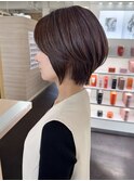 ひし形ショートくびれショートボブウルフ