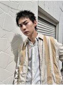 スパイキーショート/ニュアンスパーマ/メンズカット/韓国/眉毛