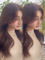 コート 表参道(Cote)&nbsp;レイヤーロング/韓国レイヤー ショコラブラウンオリーブベージュ