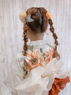 ジェイエルビー(JLB) 【JLB・yuko】浴衣ツイン編みおろし