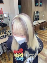 イエローコーン 金沢文庫店(YELLOW CORN) セクションカラー/ダブルカラー/ケアブリーチ