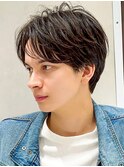 似合わせカット30代40代50センターパート刈り上げマッシュ