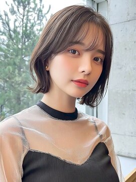 ノイズオオサカ 天王寺店(NOISM OSAKA) 大人可愛い20代30代40代小顔ウルフレイヤーボブ丸みショートボブ