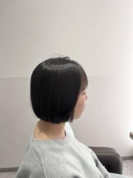 縮毛矯正でまとまるレイヤーボブ♪