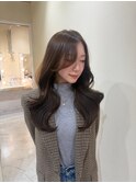 梅田/黒髪/クラゲヘアー/オリーブグレー/小顔/ココアベージュ