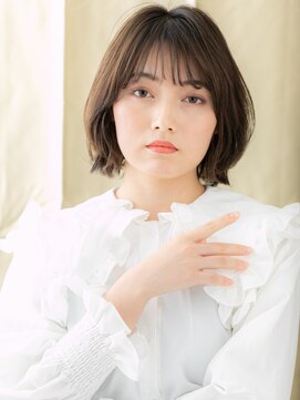 カバーヘア ブリス 戸田公園西口店(COVER HAIR bliss) ダークグレーハッシュカットくびれボブウルフA6戸田公園30代40代