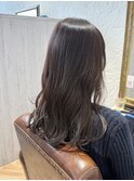 #ブラウンベージュ #韓国巻き #ミディアムヘア