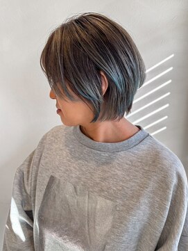 アンドファインヘアービューティー(AND FINE hair beauty) キレイめショート×バレイヤージュカラー